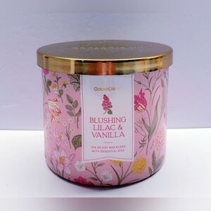 Goose Creek BLUSHING LILAC & VANILLA Large 3-Wick Scented Candle, 14.5 oz